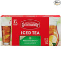Community Coffee Decaf Tea, 24 Family Size Tea Bags (Pack of 1)