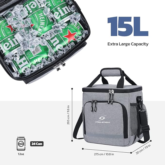 Maelstrom Lunch Box for Men,Insulated Lunch Bag Women/Men,Leakproof Lunch Cooler Bag, Lunch Tote Bag