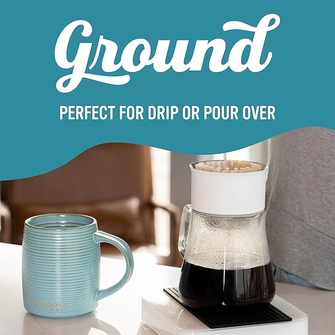Caribou Coffee, Flavored Ground Coffee - Vanilla Hazelnut Dreamstate 66 Ounces (6 Bags of 11 Ounces)