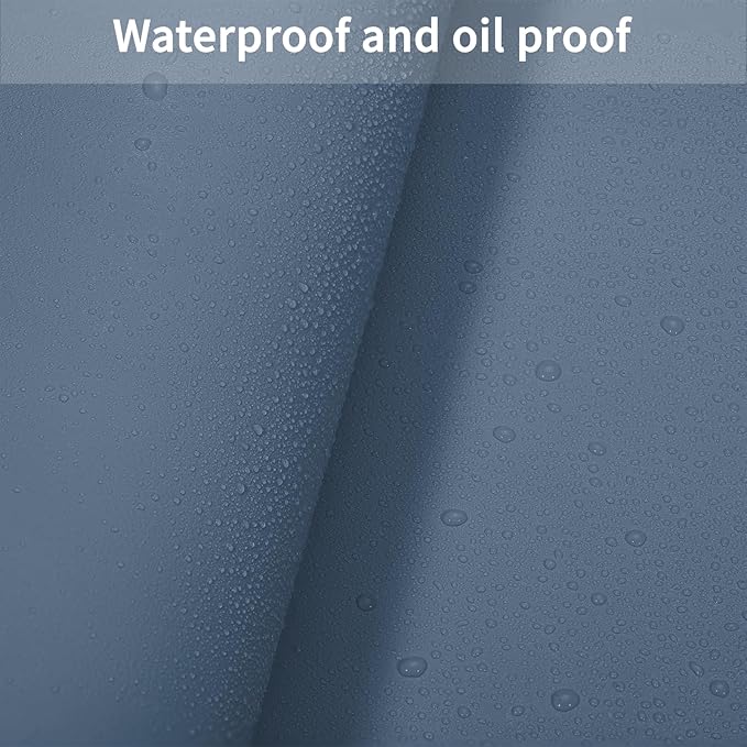 Leather Desk Mat,1.8mm Thick,15.75x63 Inch Desk Cover,Desk Protector Mat,Dresser Cover Top,Nail Table Mat,Dresser Cover,Quartz Countertop Protector(Grayish Blue+Dark Green,15.75x63)