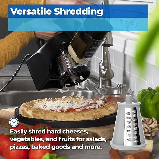 Hexagon Plug Shred Cone for Presto Professional Salad Shooter Models 02970 02960, Cheese Grater Replacement Parts for Shredding Cheese, Vegetables and Fruits