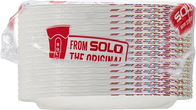 Solo AnyDay 8.5" Paper Plates, Medium, Printed, Mega Pack of 150ct