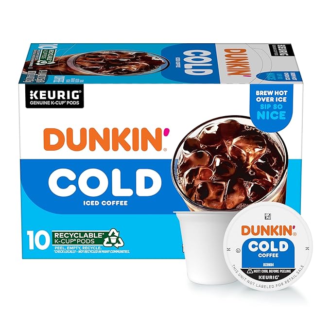 Dunkin' Cold Coffee, 60 Keurig K-Cup Pods