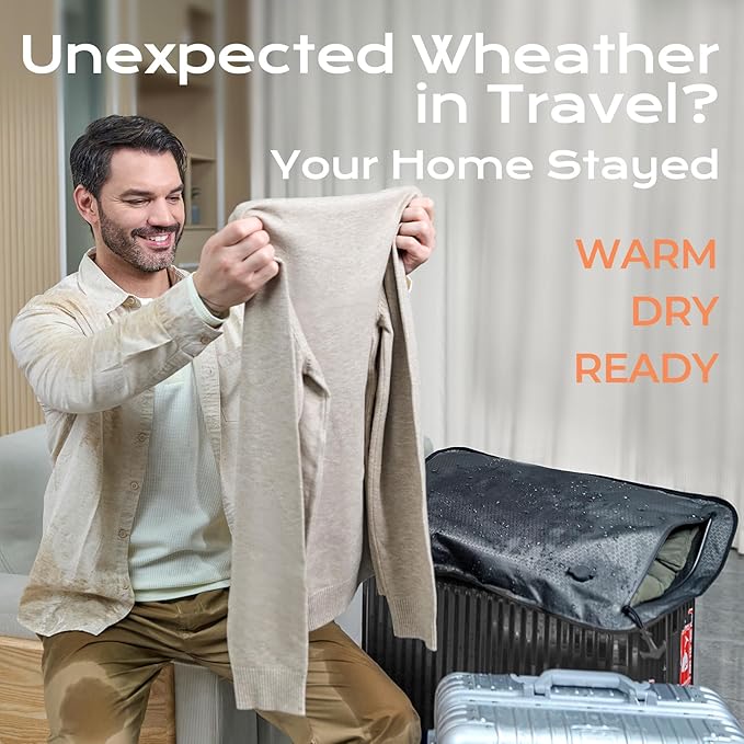 Essential Vacuum Bags for Travel Luggage, Reusable Compression Bags for Checked Suitcases, Vacuum Seal Spacesaver for Cloth Packing(2 Medium No Pump)