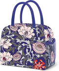DALINDA Lunch Bag Lunch Box for Women Men Reusable Insulated Lunch Tote Bag,Leakproof Thermal Cooler Sack Food Handbags Case High Capacity for Travel Work Picnic Beach,Orchid3