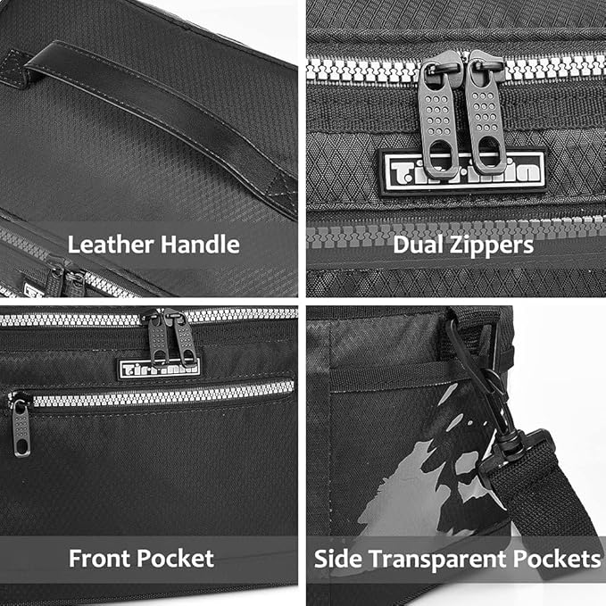 Tirrinia Insulated Lunch Box for Men/Women, Leakproof Lunch Bag for School Work, Large Lunch Tote Kids Boys Girls Back to School, Soft Reusable Cooler Office Picnic Beach Camping with Shoulder Strap