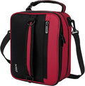 Tirrinia Expandable Insulated Lunch Bag for Men Women – Leakproof Reusable Cooler LunchBox for Kids & Adults with Shoulder Strap, Perfect for Work, School, Office, Travel,Red
