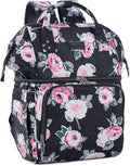 AmHoo Insulated Lunch Box Cooler Backpack Waterproof Leak-Proof Lunch Bag Tote for Men Women Hiking Beach Picnic Trip with Strongest YKK Zipper Rose Flower Pattern