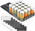 SpaceAid Pull Out Spice Rack Organizer for Cabinet, Heavy Duty Slide Out Seasoning Kitchen Organizer, Cabinet Organizer, with Labels and Chalk Marker, 8.5" W x10.75 D x2.5 H, 1 Drawer 1-Tier