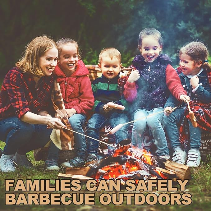 Suclain 500 Pcs Marshmallow Roasting Sticks 30" Long 5mm Thick, Smores Sticks Bamboo Skewers BBQ Kabob Grilling Barbecue Roasting Camping for Outdoor Fire Pits Campfires