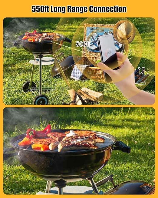 Meat Thermometer with Ultra-Thin Probe, Single Probe Thermometer