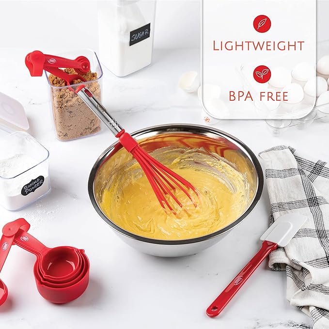 Kitchen Utensils Set, Cooking Utensil Set Kitchen Gadgets, Pots and Pans set Nonstick and Heat Resistant, 24 Pcs Nylon and Stainless Steel, Spatula Set, Apartment Essentials Kitchen Cookware Sets