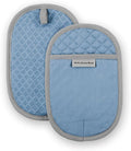 KitchenAid Asteroid Pot Holder 2-Pack Set, Blue Velvet, 6.5"x10"
