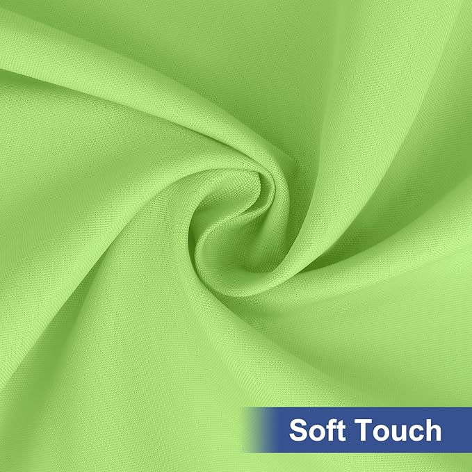 homing Rectangle Table Cloth Cover, Waterproof Polyester Elastic Fitted Tablecloth, Fits for 8 Foot Folding Tables, Washable Table Protector for Picnic, Camping, Outdoor (Lime Green, 30" x 96")