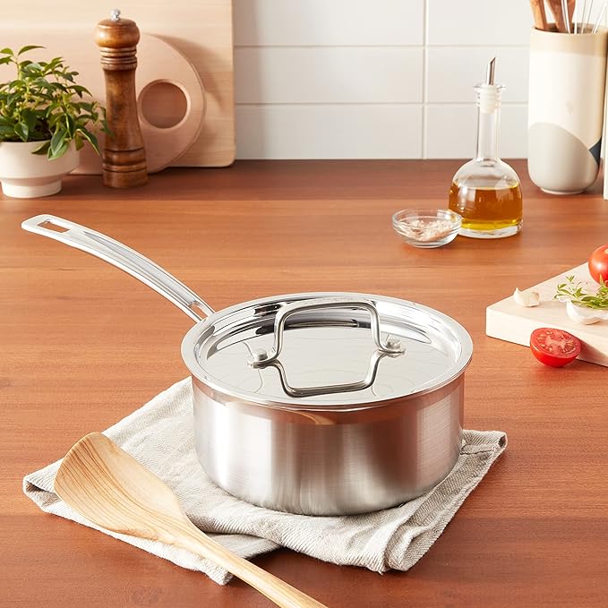 Cuisinart MCPS19-18N MultiClad Pro Stainless Steel 2-Quart Saucepan with Cover
