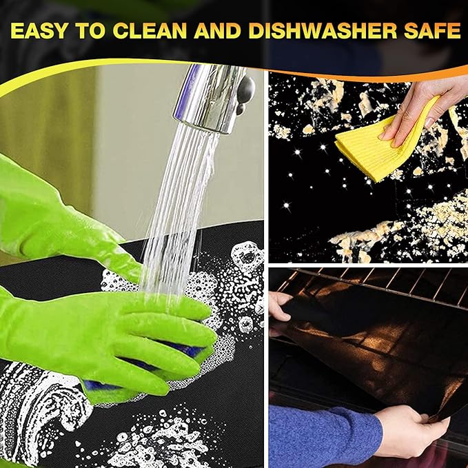 Grill Mats for Outdoor BBQ - Set of 3 Heavy Duty Non-Stick Mats, Easy to Clean, Charcoal, Gas, Electric, RV, Camping