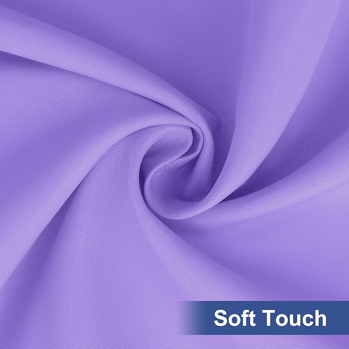homing Rectangle Table Cloth Cover, Waterproof Polyester Elastic Fitted Tablecloth, Fits for 4 Foot Folding Tables, Washable Table Protector for Picnic, Camping, Outdoor (Lavender, 24" x 48")