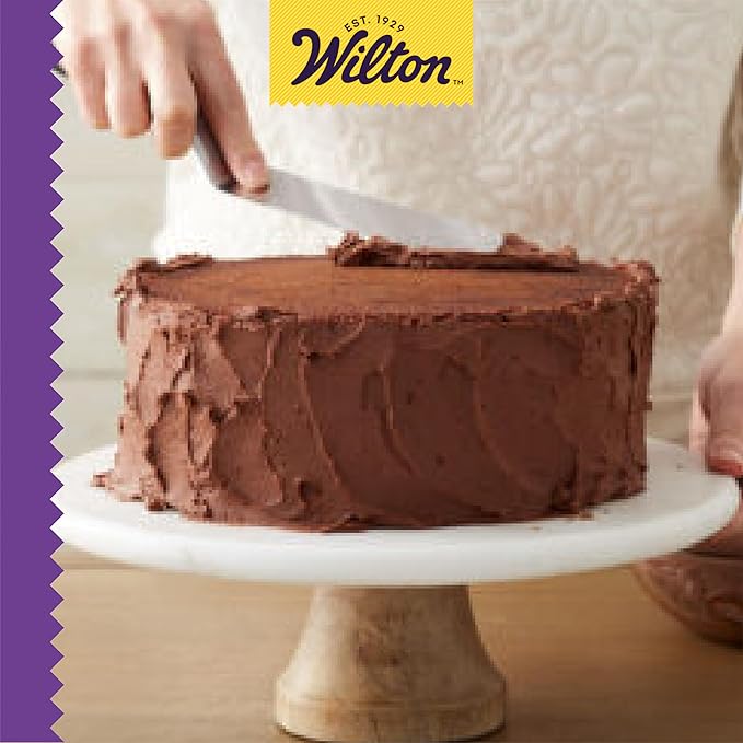 Wilton 13 Inch Angled Frosting Spatula, Stainless Steel With an Ergonomic Handle