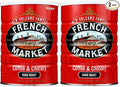 French Market Coffee & Chicory Dark Roast Ground Coffee, 12oz Can (Pack of 2)