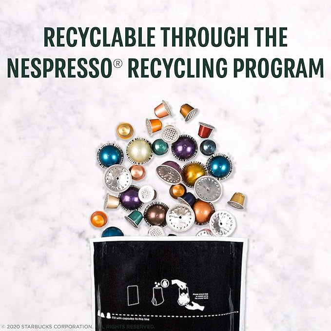 Starbucks by Nespresso Vertuo, Blonde & Dark Roast Variety Pack Coffee & Espresso, 50-count Coffee and Espresso Pods, Brews 7.8 oz and 1.35 oz.