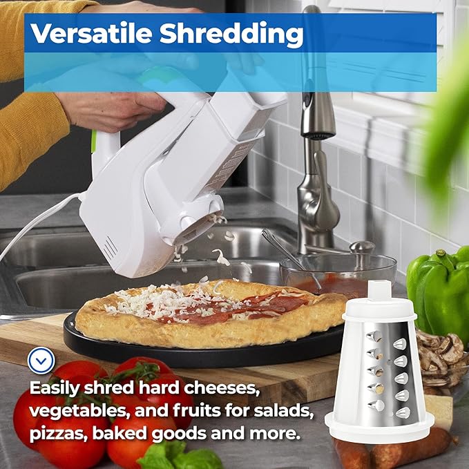 Shred Cone for Presto Regular Salad Shooter Models 02910 02980, Cheese Grater Replacement Parts for Shredding Cheese, Vegetables and Fruits (Square Plug)