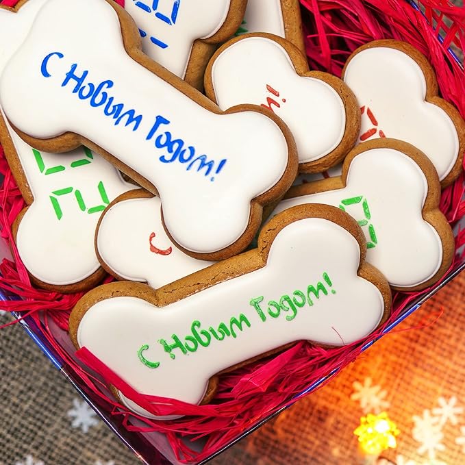 MrCookie Dog Bone Cookie Cutters Set,Stainless Steel Sandwiches Cutters Biscuit Molds for Kids,5pcs Sturdy Cutters for Cookies,Sandwiches,Small to Large Size of 2.32'',2.99'',3.88'',4.17'',4.8''