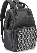 AmHoo Insulated Lunch Box Cooler Backpack Waterproof Leak-Proof Lunch Bag Tote for Men Women Hiking Beach Picnic Trip with Strongest YKK Zipper Black