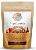 Coffee - Wild Kopi Luwak Coffee Whole Beans - Ethically Sourced - 50 Grams (Other Weights & Bean Types Available) - Produce of Indonesia