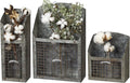 Primitives by Kathy Rustic Farmhouse Wire Bins - Handmade Galvanized Metal for Home and Kitchen Decor, Farmhouse Style