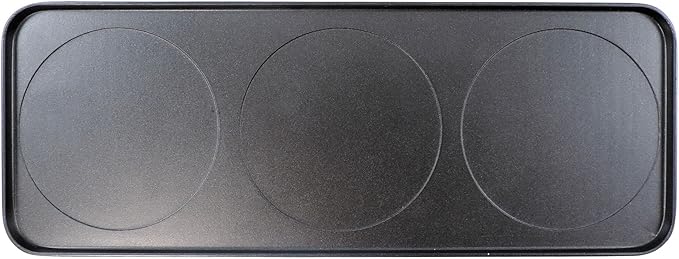 Swissmar Replacement Grill/Griddle Top Plate for Swivel Raclette – Reversible Aluminum Tabletop Grill Plate for Indoor Electric Grilling, BBQ, Sizzling Tabletop Hot Plate and Griddle Cooking