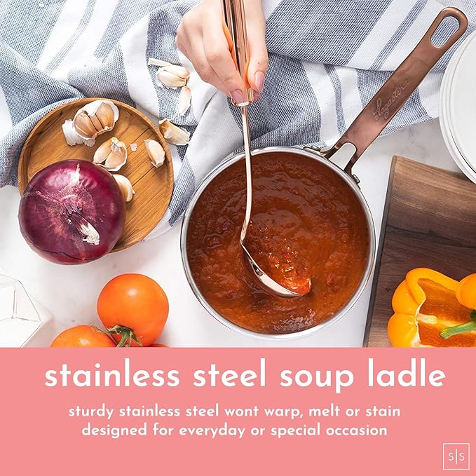 Copper and Teal Blue Kitchen Utensils - 17-Piece Set Includes Copper Utensil Holder, Measuring Cups and Spoons, and Silicone Cooking Tools - Stylish Teal Kitchen Decor and Unique Gifts for Home Cooks
