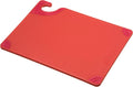 San Jamar Saf-T-Grip Plastic Cutting Board with Safety Hook, 9" x 12" x 0.375", Red