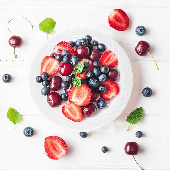 PLASTICPRO 100 Count Disposable 6 Inch White Plastic Dessert Plates