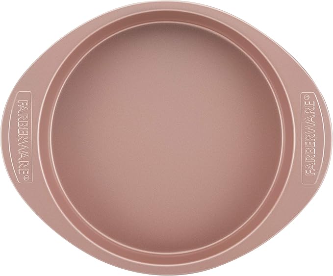 Farberware Nonstick Bakeware Baking Pan / Nonstick Cake Pan, Round - 9 Inch, Red