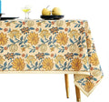 ISAENNE Designer Bohemian Floral Long Rectangle Table Cloth,Linen Colorful Tablecloth,Wrinkle Resistant Decor Tablecloths for Dining Thanksgiving Kitchen Party Christmas,63"*94"-Estevan B
