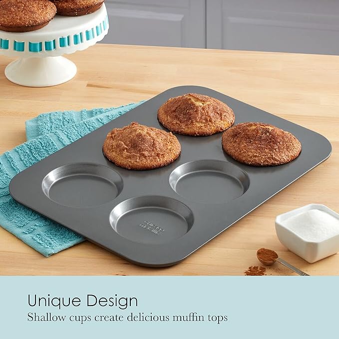 Chicago Metallic Professional Non-Stick Muffin Top Pan, 15.75-Inch-by-11-Inch