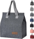 TELLUMO Lunch bag, Insulated Lunch Bag for Women Men Large Lunch Box Container Reusable Leakproof Tote for Office, Work, School, Beach or Travel (Grey)
