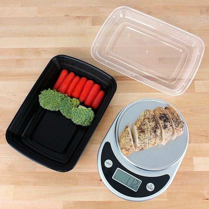 Freshware Meal Prep Containers ,1 Compartment with Lids, Food Containers, Lunch Box | BPA Free | Stackable | Bento Box, Microwave/Dishwasher/Freezer Safe, Portion Control ,28 oz (Pack of 15)