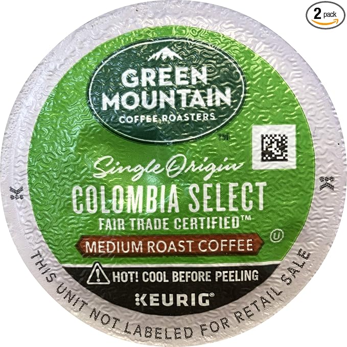 Green Mountain Coffee Colombia Select, Single-Serve Keurig K-Cup Pods, Medium Roast Coffee, 24 Count (Pack of 2)
