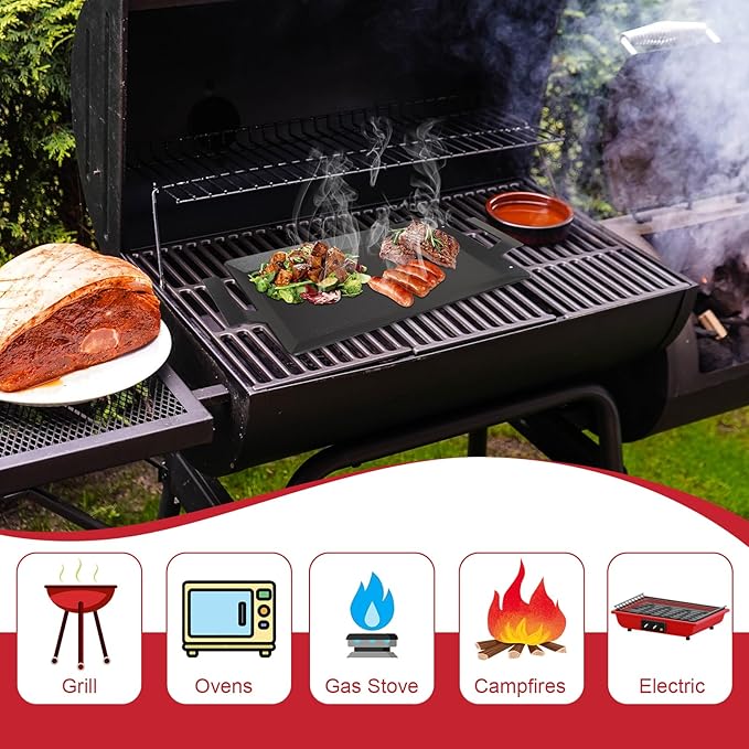Carbon Steel Griddle for Stove Top Gas Grill, 24'' x 10'' Carbon Steel Flat Top Griddle for Induction Cooktop, Professional Cooking Griddle Pan for Made In Cookware