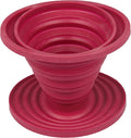 SlickDrip Pour Over Coffee Dripper-Collapsible, Reusable Silicone Coffee Filter Cone-Manual Coffee Brewer Makes One to Two Cups of Strong Brew-Great for Hiking, Camping, Xmas Holiday Gifts