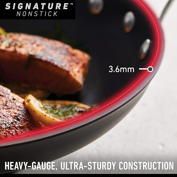 Calphalon Signature Hard-Anodized Nonstick Dutch Oven, 5-Quart, Oven-Safe, PFOA-Free, Black