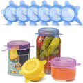 Orblue Silicone Stretch Lids 6-Pack Small for Fresh Food Storage - Seal in Flavors, Keep Food Fresh and Reduce Waste