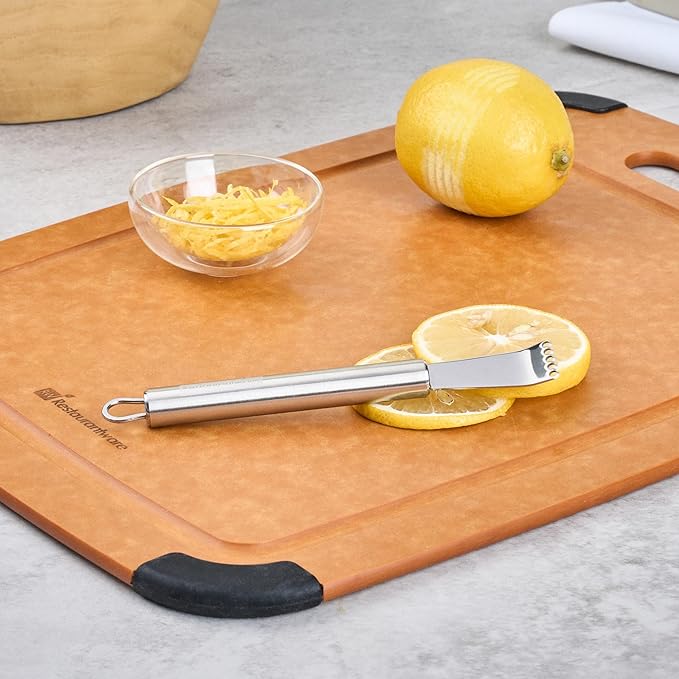 Restaurantware-German Standard Lemon Zesters, 24 Handheld Fine Graters - Dishwashable, Durable, Stainless Steel Citrus Graters With Handles, Suitable For Zesting Citrus Fruits, Finely Grating Cheese