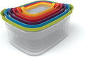 Joseph Joseph Nest Lock Plastic BPA Free Food Storage Container Set with Lockable Airtight Leakproof Lids, 12-Piece, Multi-Color