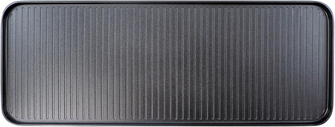Swissmar Replacement Grill/Griddle Top Plate for Swivel Raclette – Reversible Aluminum Tabletop Grill Plate for Indoor Electric Grilling, BBQ, Sizzling Tabletop Hot Plate and Griddle Cooking