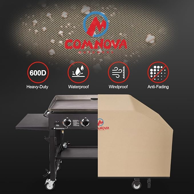 Comnova Griddle Cover for Blackstone 36 Inch Griddle Without Hood - 600D Flat Top Griddle Cover for Blackstone 36" Griddle Without Hood, Outdoor Cover Heavy Duty Waterproof for Blackstone 36" Griddle
