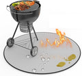24" Fire Pit Mat for Solo Stove Bonfire, Round 4-Layer Fireproof Mat, Under Grill Mats for Outdoor Grill, Waterproof BBQ Mat for Deck Patio Grass Protector, Heat Resistant Reusable Camping Stove Mats