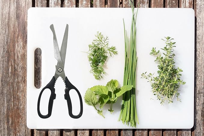 Korean BBQ Kalbi Meat Cutting Scissors Large All Purpose Stainless Steel Utility Kitchen Shears for Food