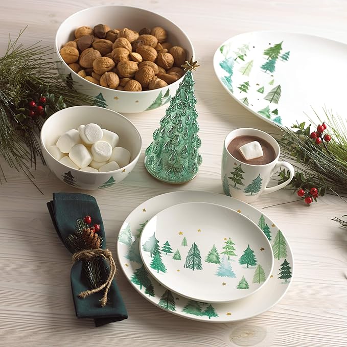 Lenox 882061 Balsam Lane Serving Bowl, Christmas & Holiday Hosting